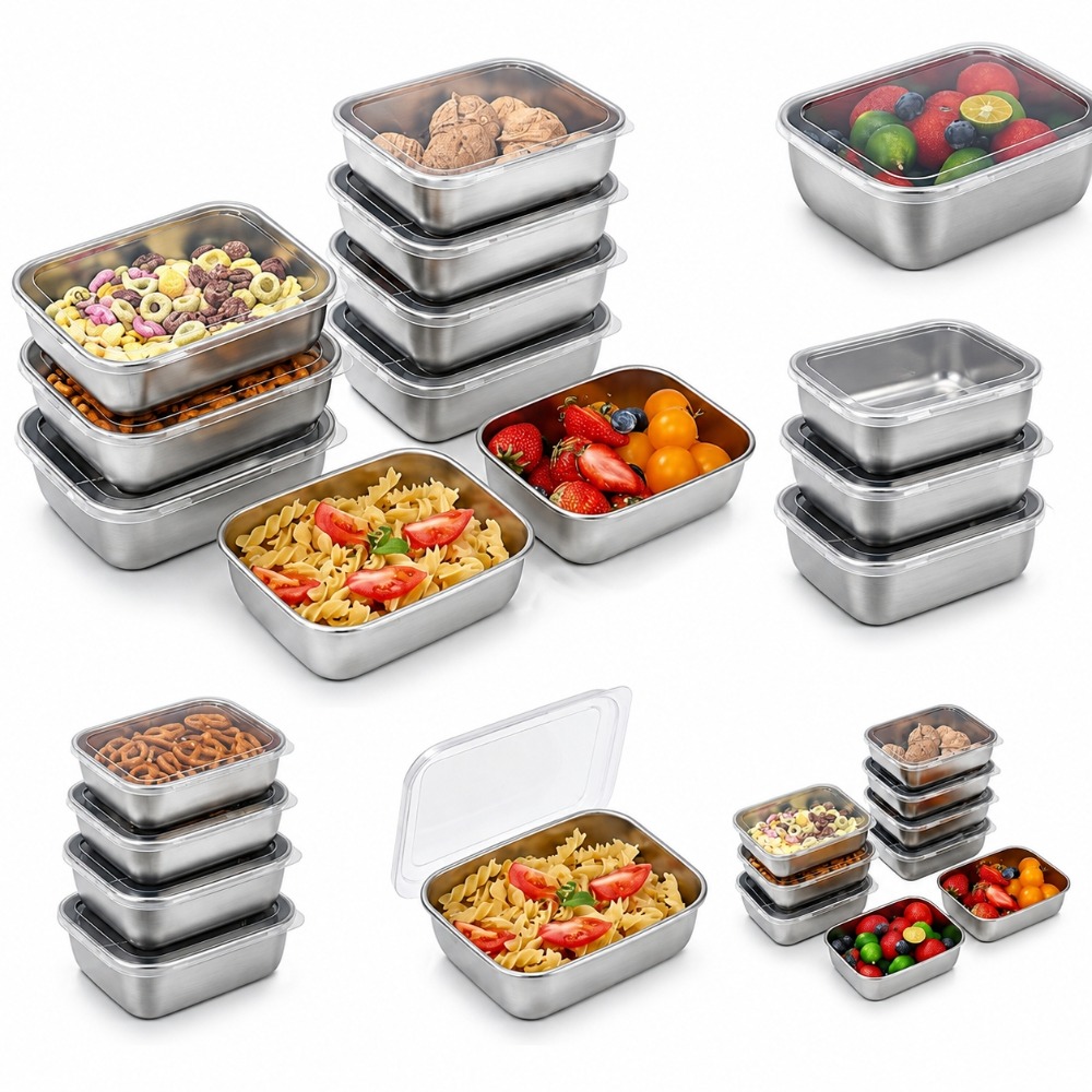 Kitchen Gadgets Organizer - Juego de 6 Recipientes Herméticos de