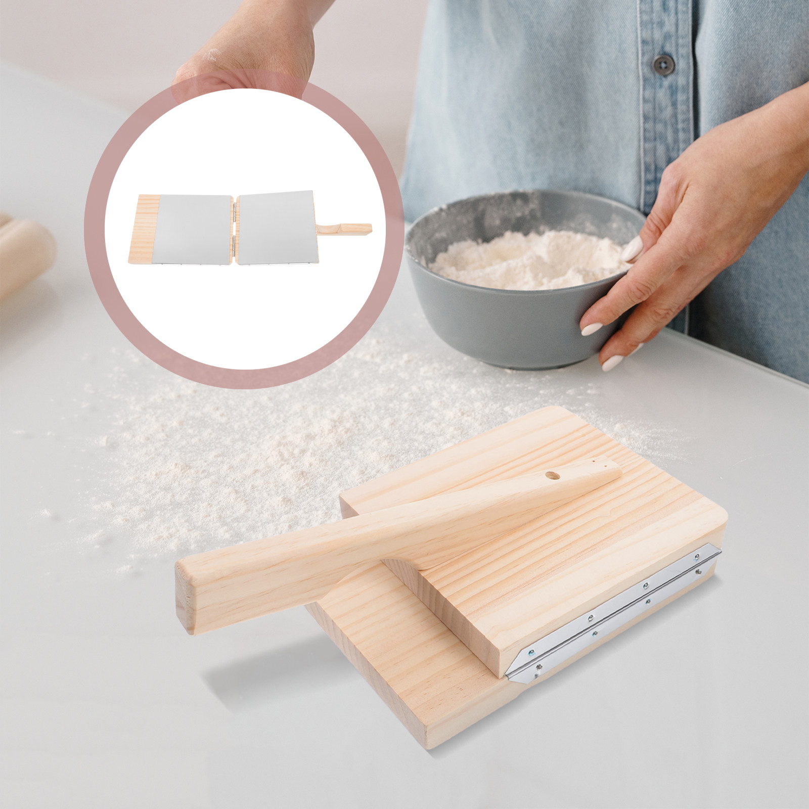 Kitchen Gadgets Dumpling Maker - Molde para hacer empanadillas de madera,