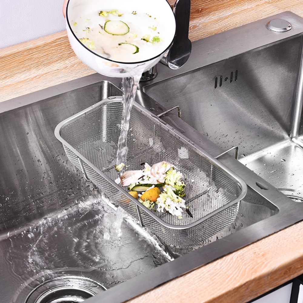 Kitchen Helper Gadgets - Cesta de drenaje para fregadero, ayudante