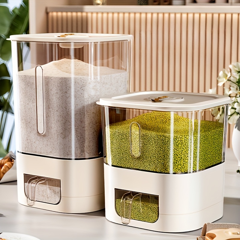Dispensador de Arroz de 14LB,  - Kitchen Gadgets Organizer reseña y precio