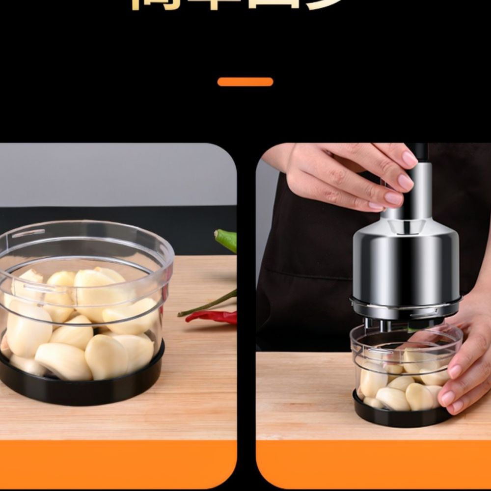 Prensa de ajo de acero inoxida - Kitchen Helper Gadgets reseña y precio